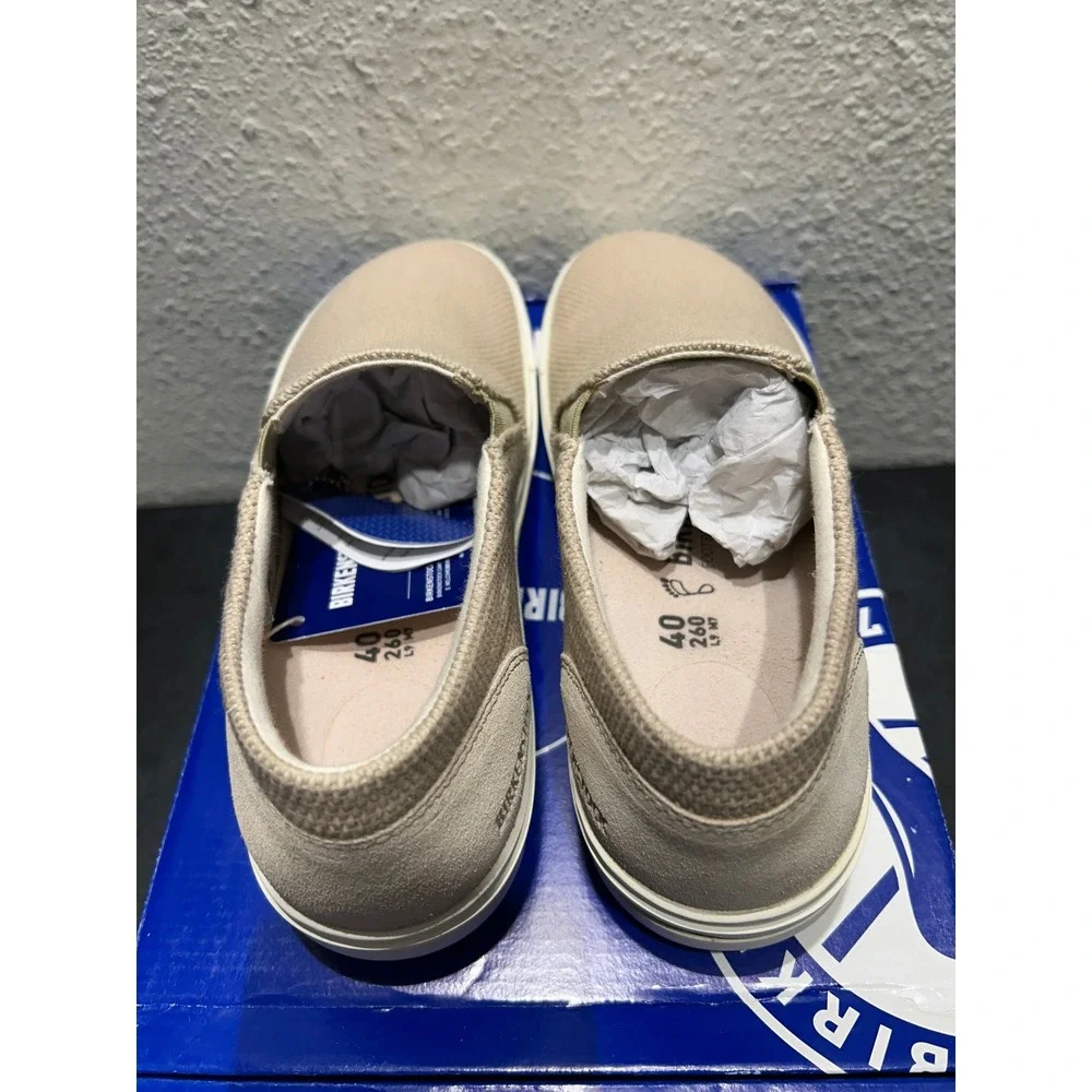Birkenstock Oswego Textile Suede Sandcastle Beige 40 EU L9 M7 Womens Mens